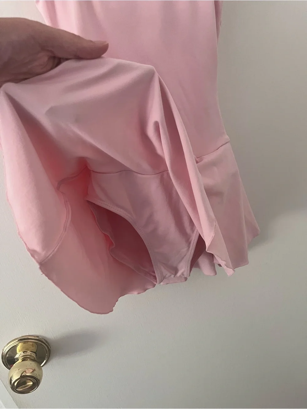 So Danca Ballet Dance Child Tank Dress Leotard Bow on Back Pink Size 2A 12-14